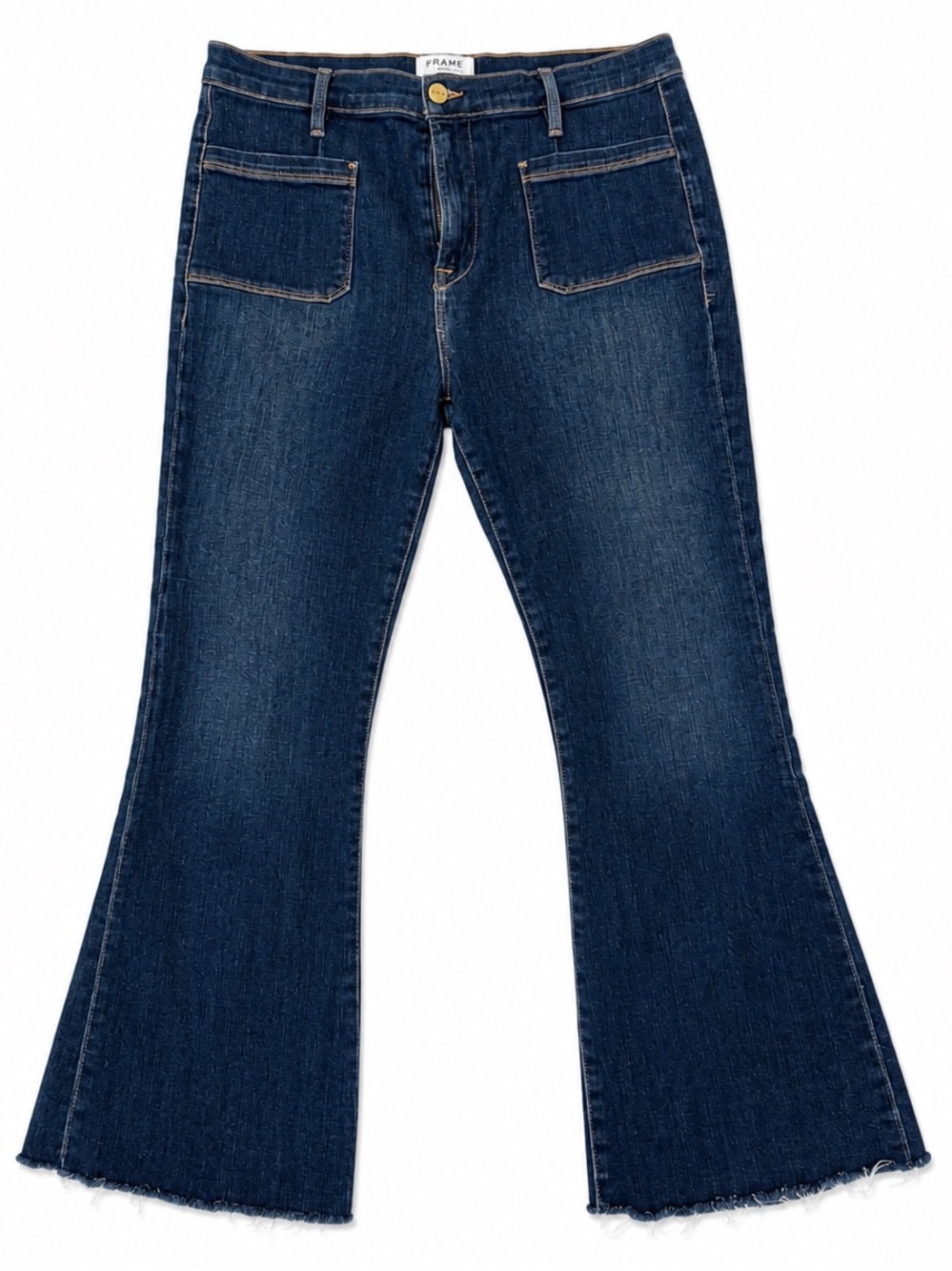 Frame Le Bardot Crop Flare Jeans High Rise
